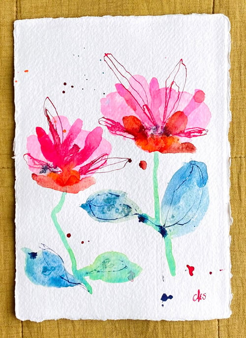 Pink single blomst #2 (3)