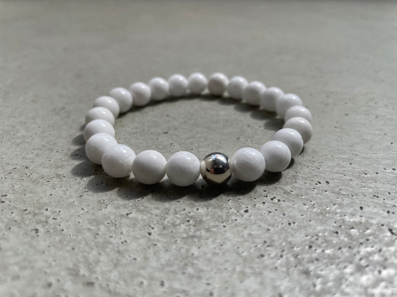 Glat perle 8 mm - 925 Sterlingsølv billede 5