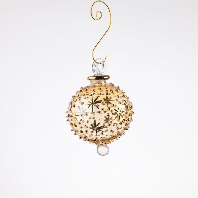JULEKUGLE DESIGN 1003 GOLDEN MED GULD
