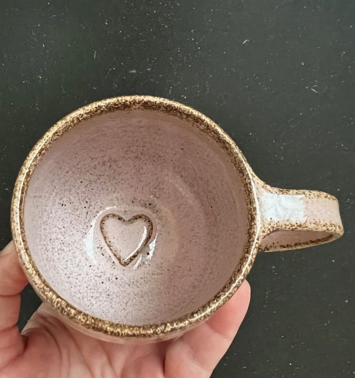 Kop m. hank &amp; hjerte (S) - rosa