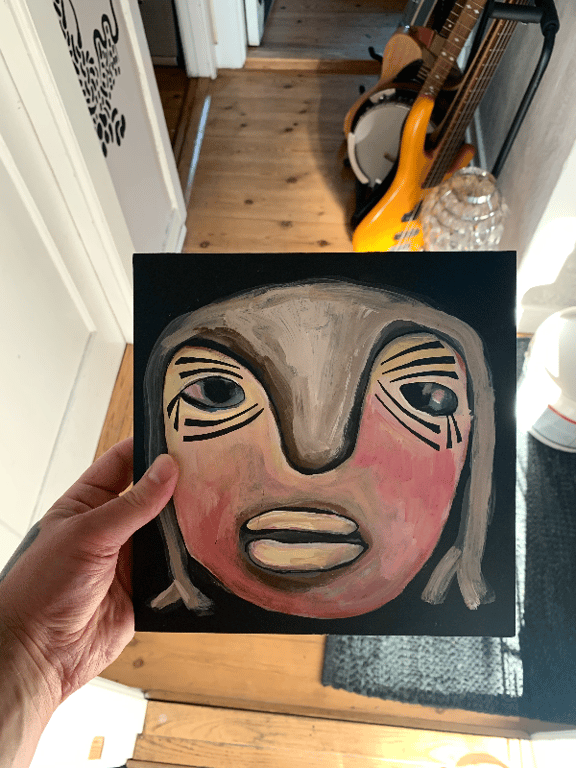 Hoved på træplade billede 2