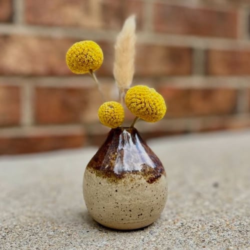 Minivase i brune og beige nuancer (4)