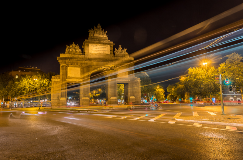 foto af Lissabon by night en smuk sommeraften 