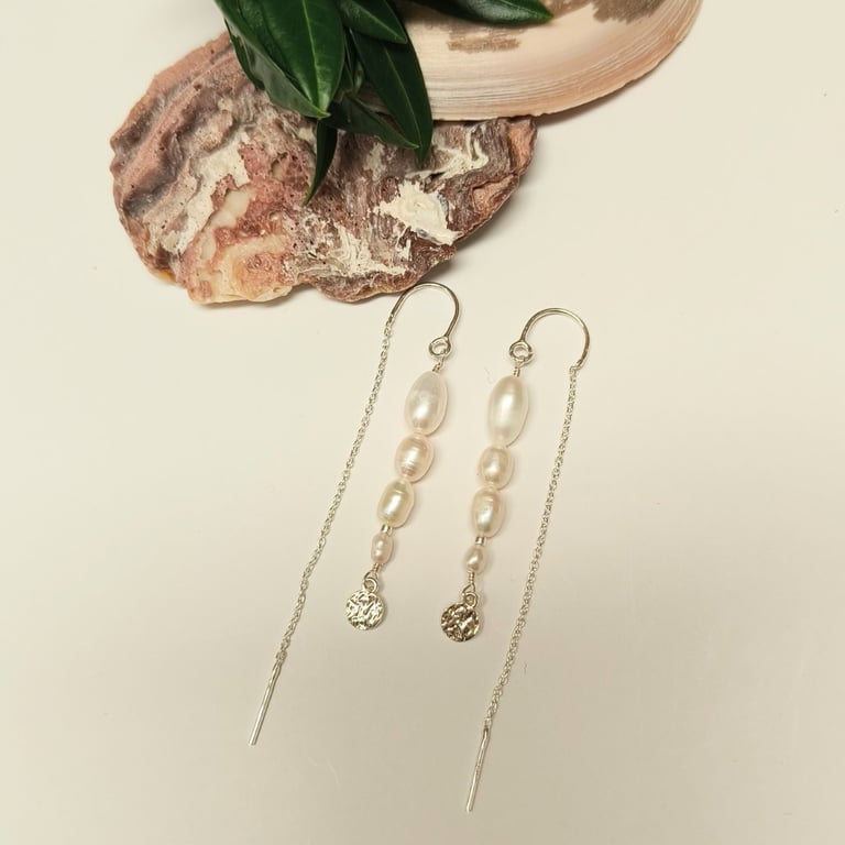 Sølvmønt - ferskvandsperler