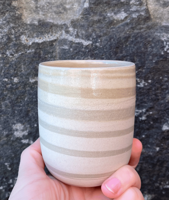 Marmoreret kop, latte  billede 2