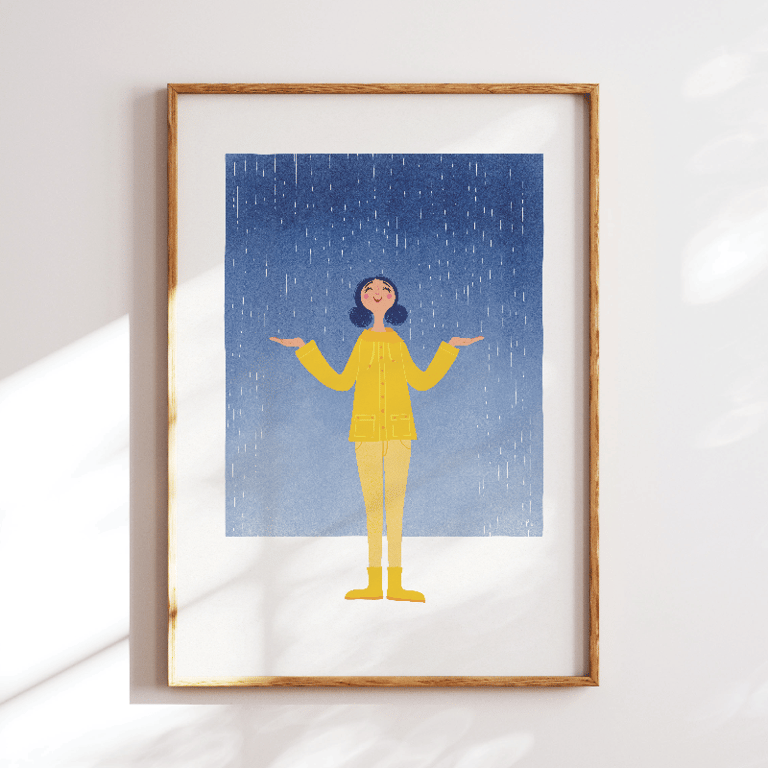 Regnglad – plakat billede 3