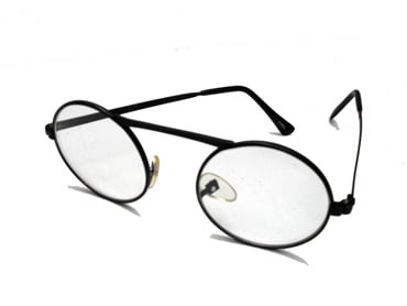 Brille, rundes Design