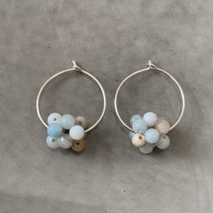 Amazonit Berries øreringe  – produktbillede