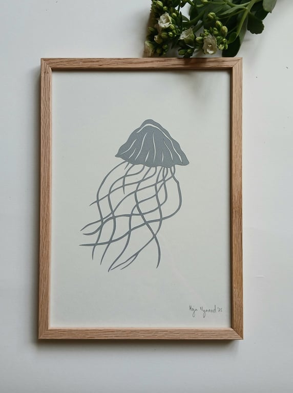 A4 gople nr 81, dueblå, Indrammet (2)