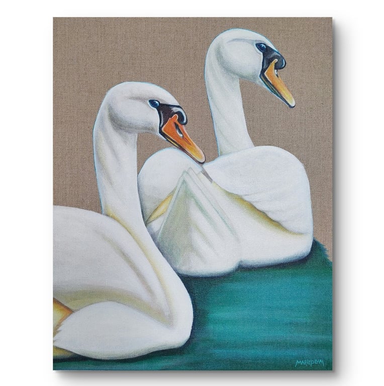 Skal vi stikke af? © 40x50cm