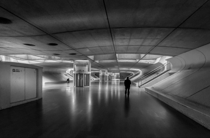 En futurisk station i Lissabon