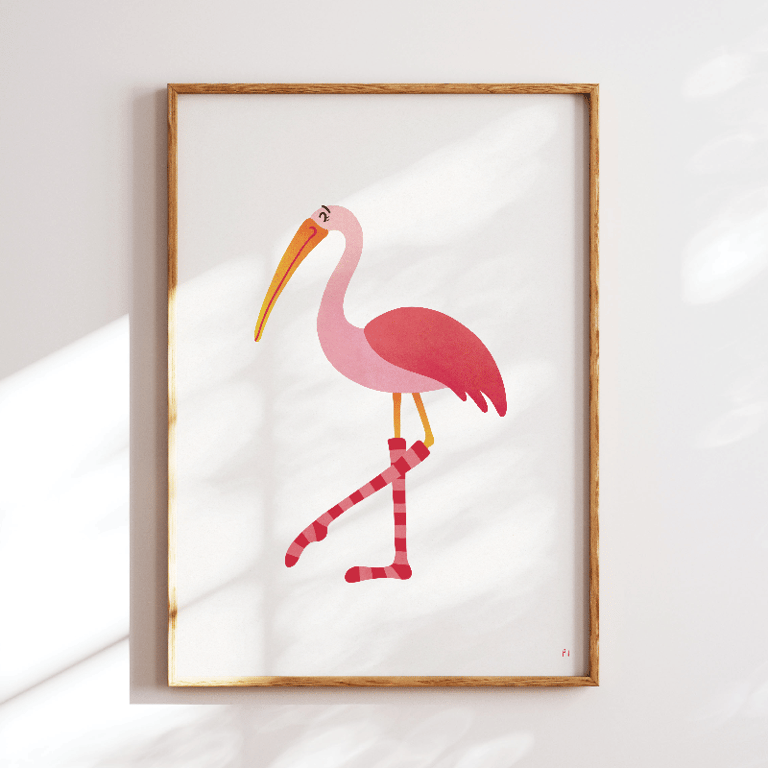 Varme flamingotæer – plakat billede 3