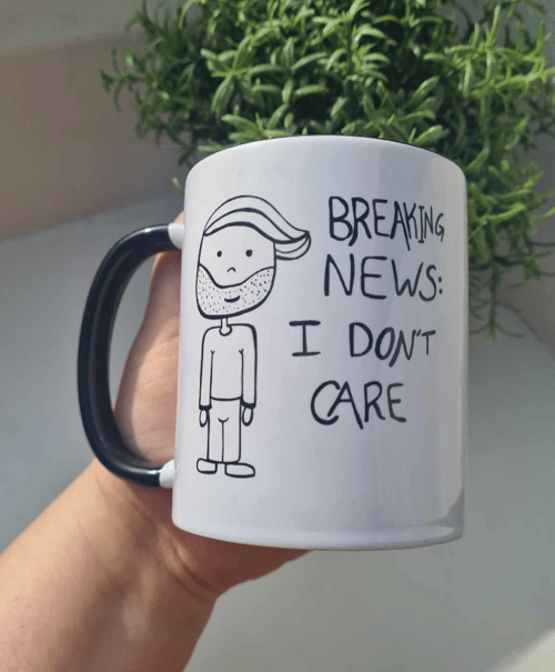 Krus: breaking news i dont care Sort