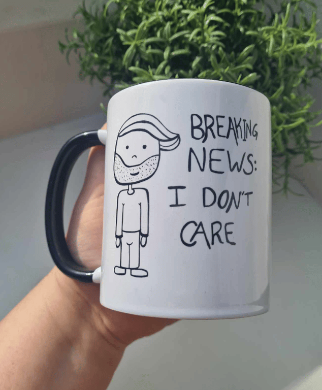 Krus: breaking news i dont care Sort