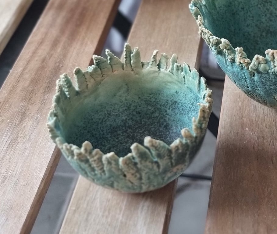 Lille kuglevase/skål, diameter 9 cm