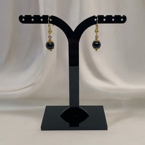 Sorte Øreringe – produktbillede