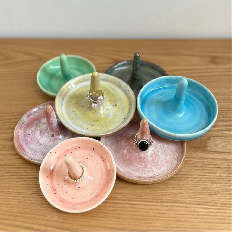 Ring dish - håndlavet smykkeskål til ringe billede 4