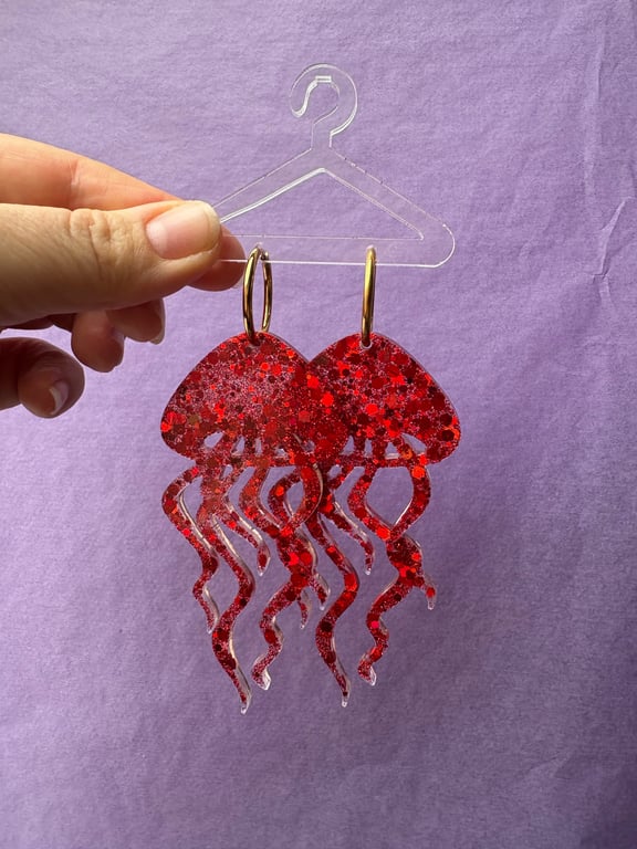 Store gopler i rød glimmer