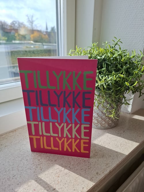 Kort: Tillykke tillykke tillykke pink (2)
