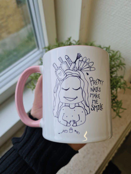 Krus: pretty nails make me smile Rosa