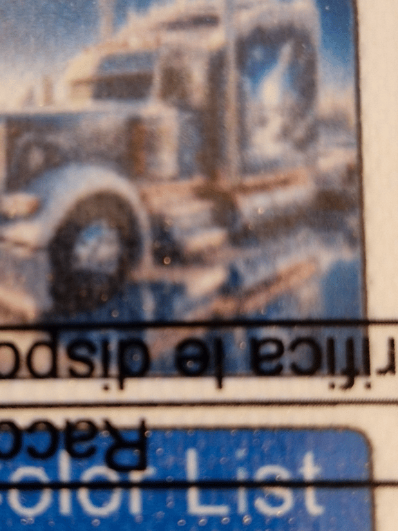 En rigtig pæne blå lastbil den er 30 ×30