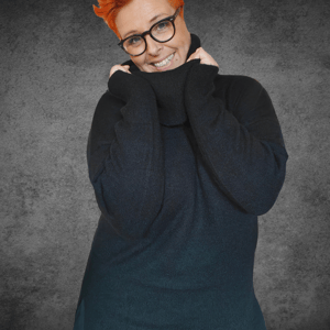 Adele Strik Sort – produktbillede