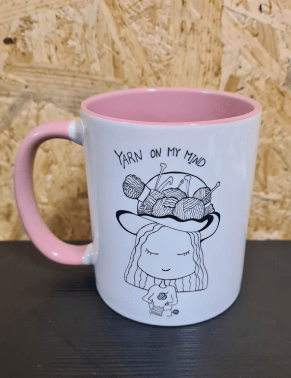 Krus: yarn on my mind Rosa billede 2