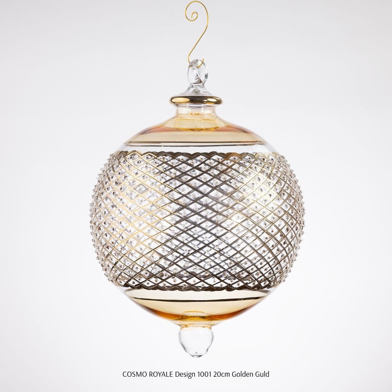 JULEKUGLE DESIGN 1001 GOLDEN MED GULD billede 5