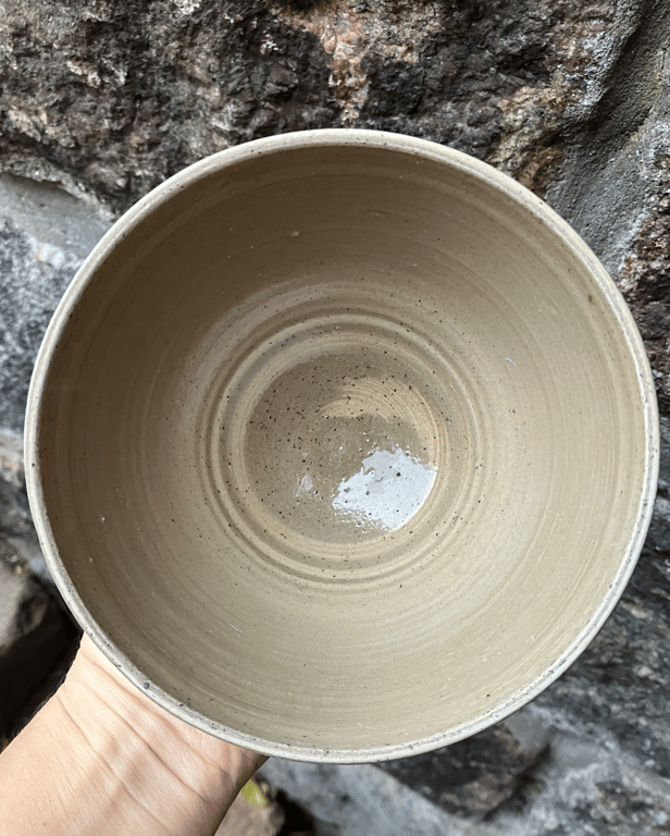 Marmoreret skål, cappuccino  billede 3