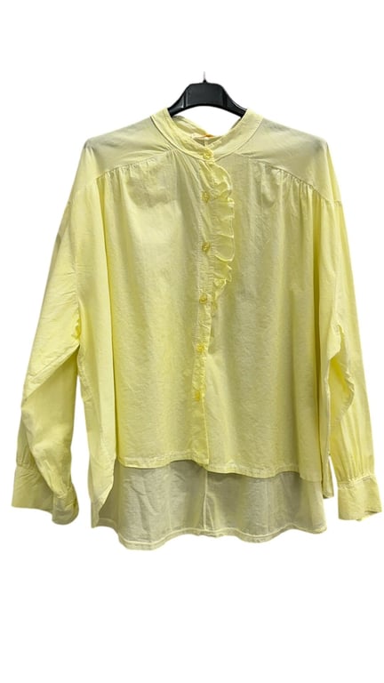 Nancy cotton shirt. Yellow. Onesize 36-46. (2)