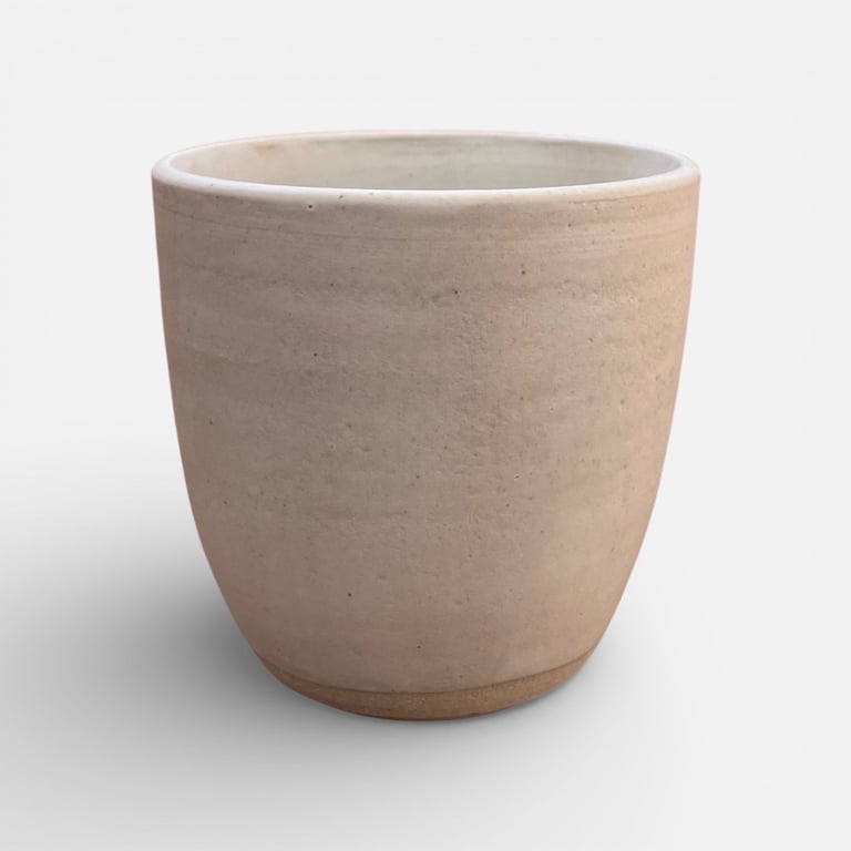 Drejet kop. Mat glasur. 