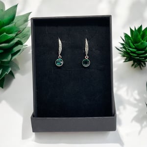 Grønne øreringe – produktbillede