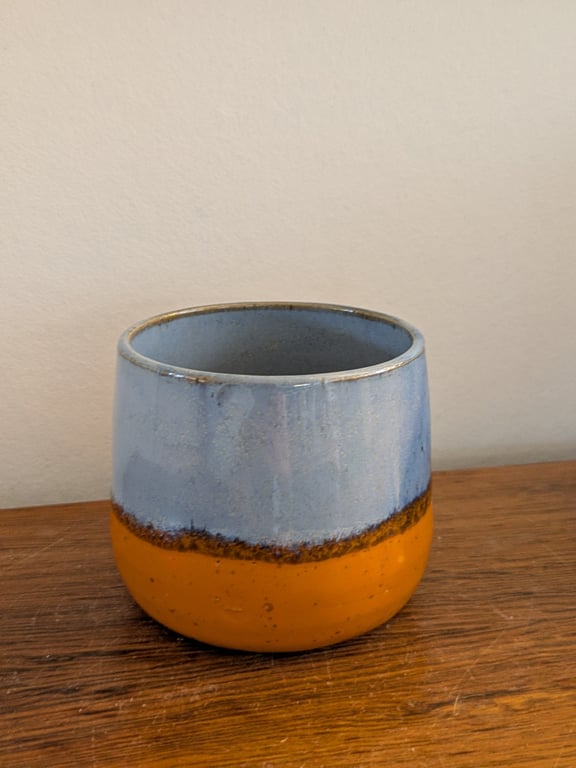 Kop lyseblå/orange 