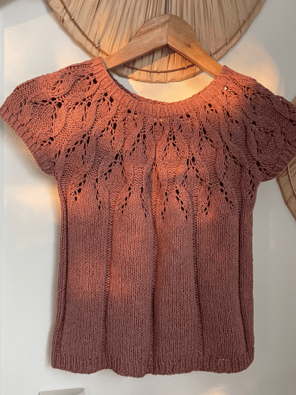 Almas tee - strikkeopskrift PDF DANSK billede 2