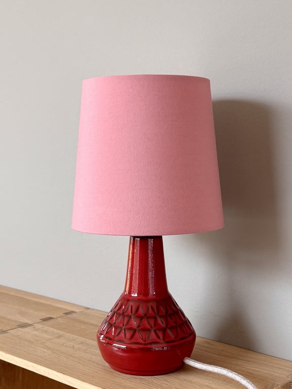 Upcycled vintage bordlampe - Søholm Keramik
