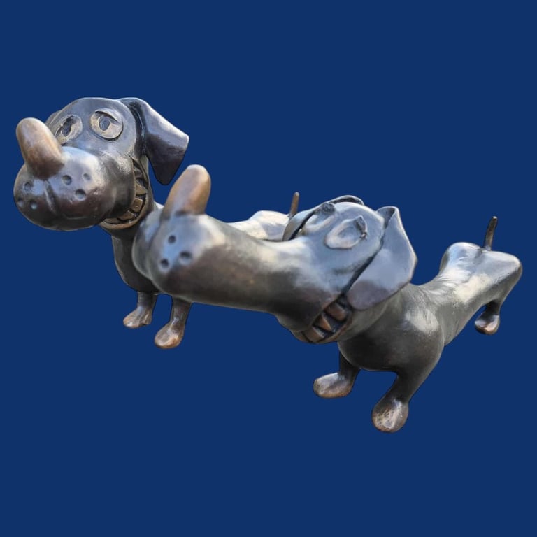 Karikatur Gravhunde (Kæreste par) billede 6