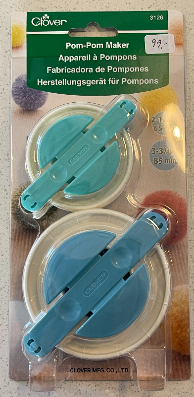 Tilbehør: Pop-Pom maker fra Clover - 2 stk, 2 størrelser (3)