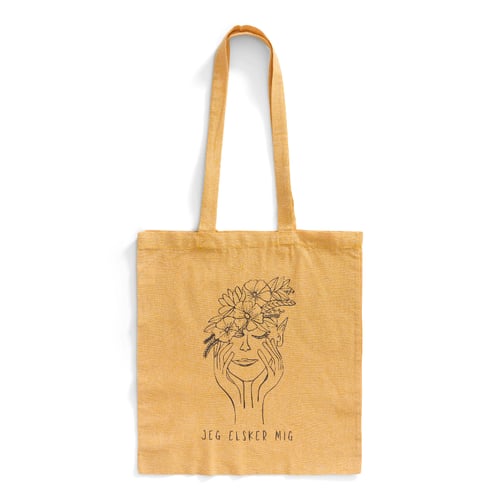 Mulepose: jeg elsker mig Ristet gul