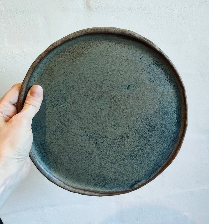 TALLERKEN Ø23 MAT BLÅ