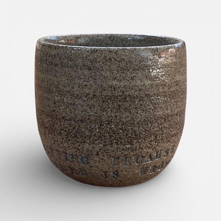 Knitting because murder is wrong