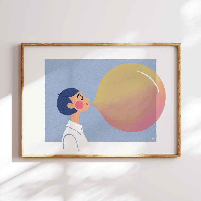 Tyggegummibobbel – plakat billede 3