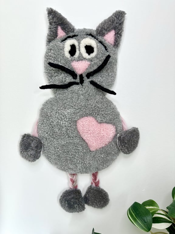 Tuftet vægophæng i uld – Håndlavet til børneværelset  billede 3