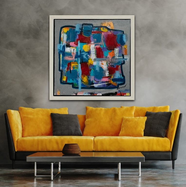 #1118 Maleri 100X100 cm