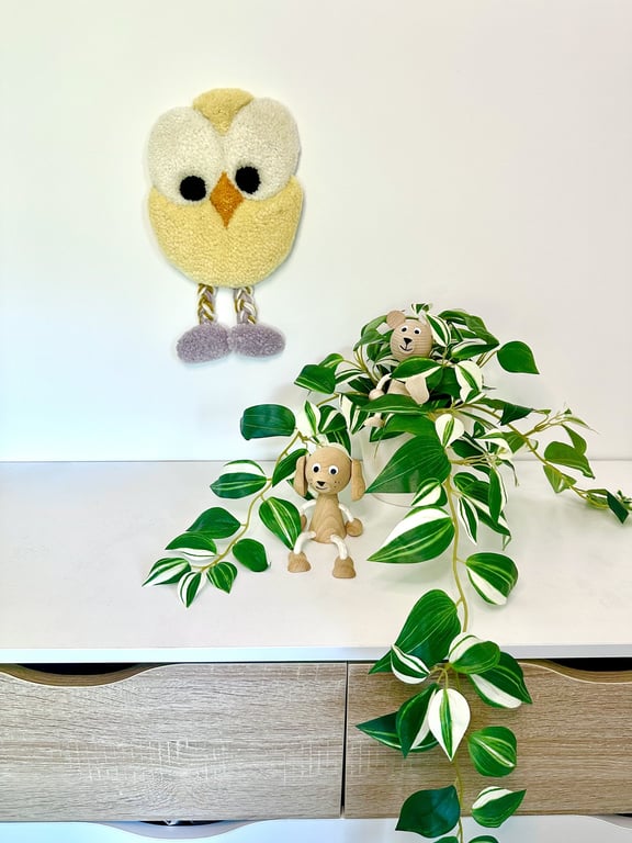 Tuftet vægophæng i uld – Håndlavet til børneværelset  billede 2