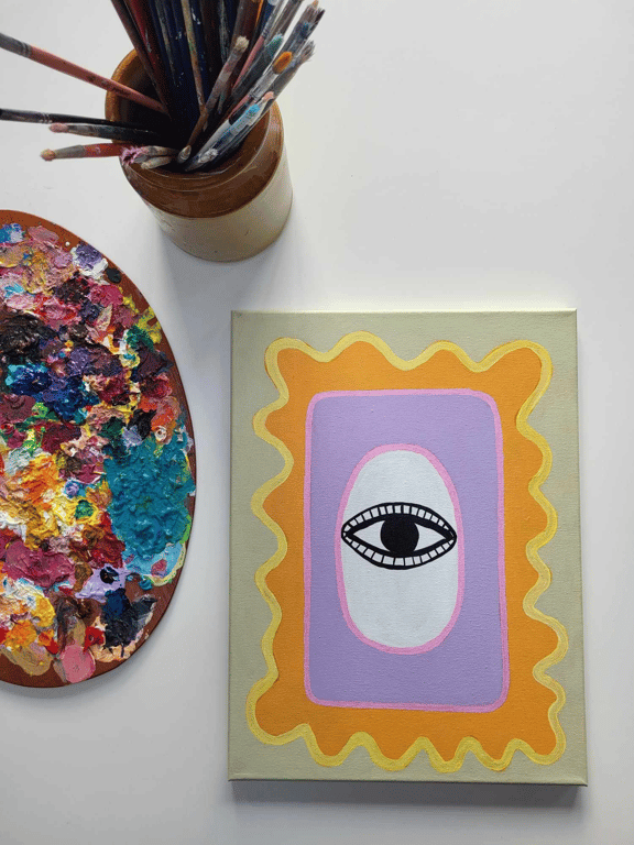 Akrylmaleri billede 3