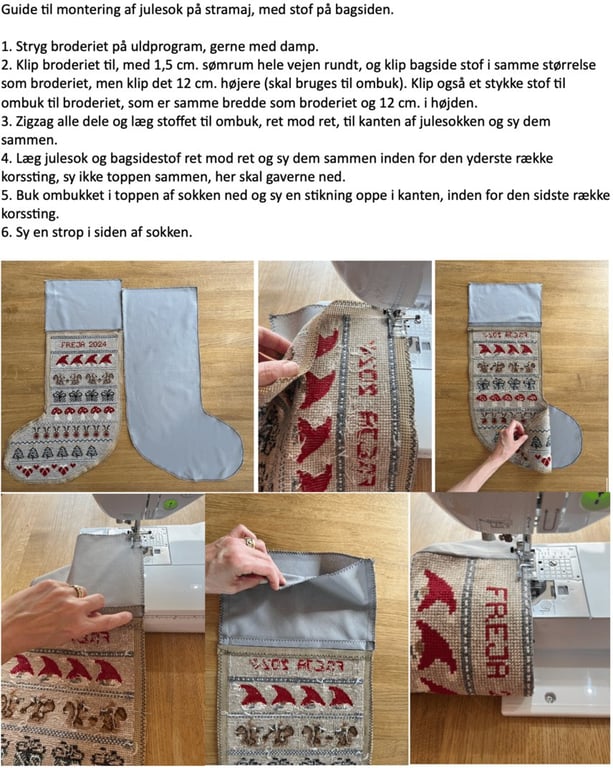 Christmas magic julesok 2037-2 Str. 45 x 34 cm.