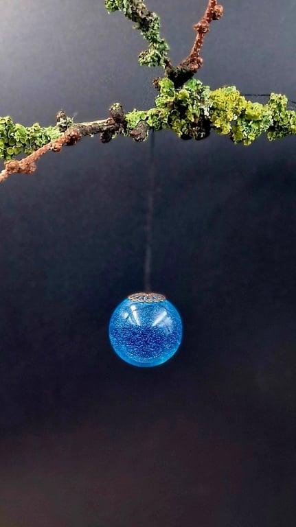 Turkis vinduespynt  ø 2 cm