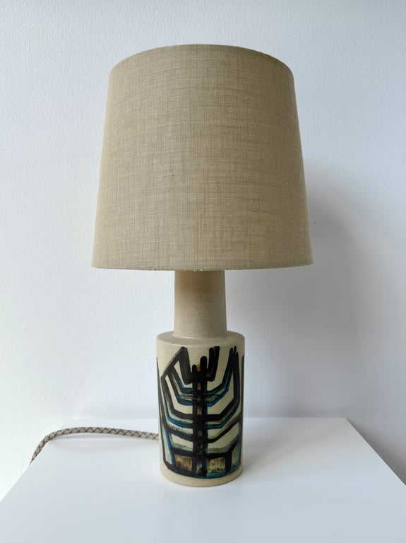 Upcycled vintage bordlampe - Okela Stoneware
