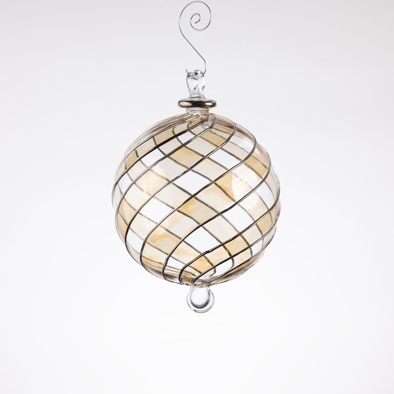 JULEKUGLE DESIGN 1004 DIJON MED HVIDGULD billede 2