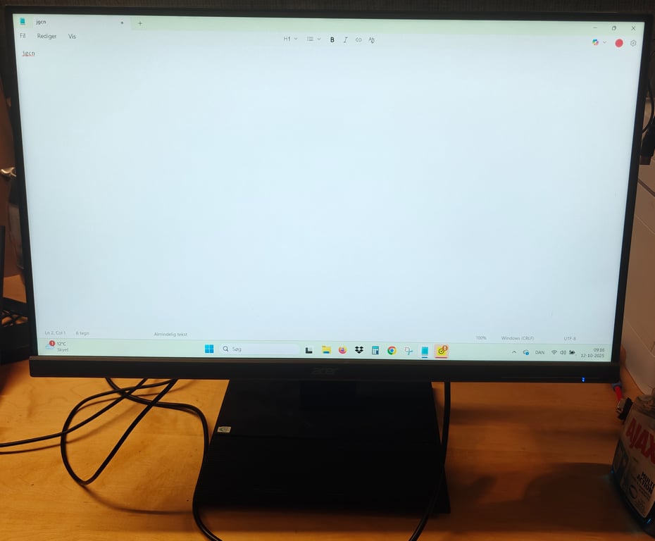 Acer B276HL – 27” Full HD LED-skærm (1920x1080)